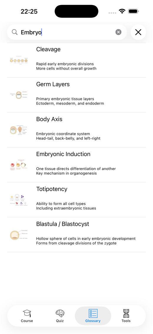 Glossary search